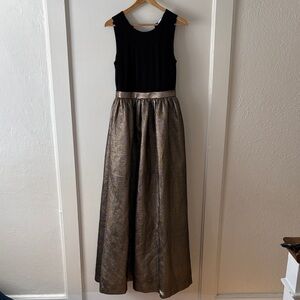 Calvin Klein Black and Gold formal dress